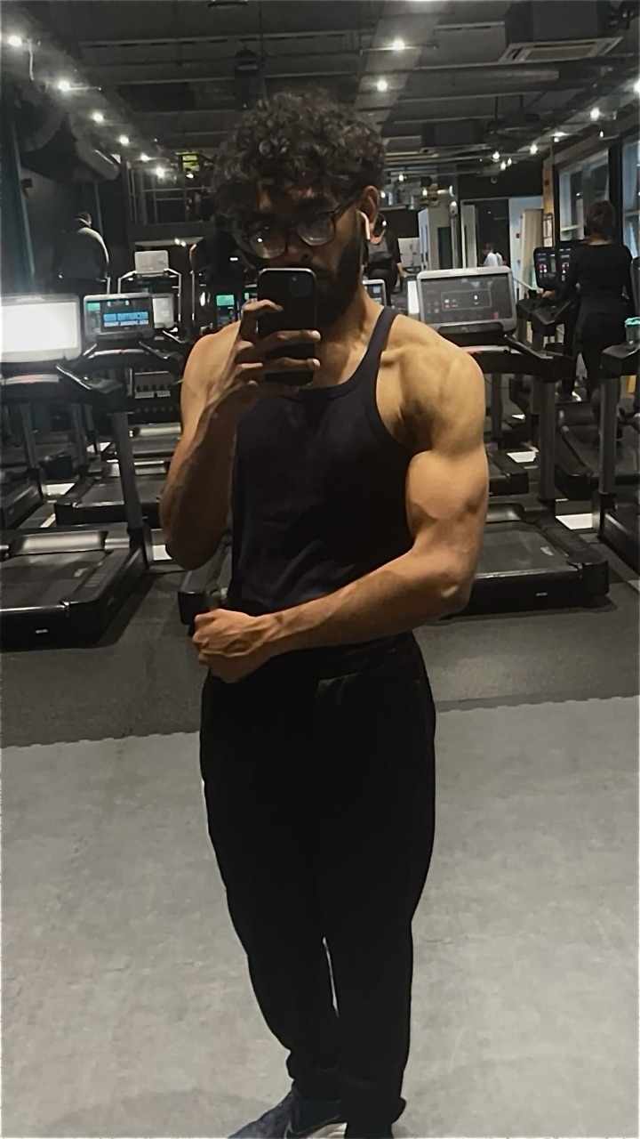 In the gym